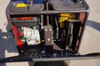 Brouette motorisée Rhinoceros KST700 700 kg avec siège, moteur essence Loncin, mini-dumper à démarrage électrique