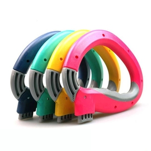 T246 1Pc Convenient One Trip Grip Shopping Grocery Bag Grips Holder D-shape Bag Carrier Handle For Shopping Lock Labor Save Tool