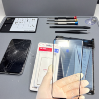 Kaca Boshlens Oca Layar Lengkung LCD Kaca Oca Berkualitas Tinggi Pengganti untuk Tecno SPARK20PRO+/SPARK40PRO+/iTEL-S25ULTRA/S23+/KJ7