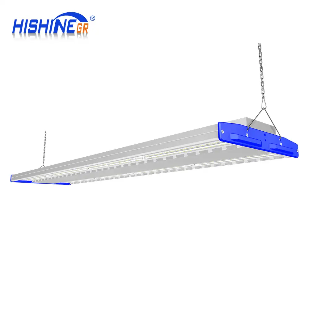 Hishine Group K5 Badminton mahkeme ışığı DLC ufo Led yüksek raf lambası 30000 lümen gıda işleme 200W lineer yüksek Bay LED