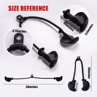 ONESTARSPORTS 2024-2025 Nouveau Tpe Durable Heavy Duty Pulldown Rope Avec Tpe Bar Fitness Attachment Cable Machine Nylon Triceps Rope