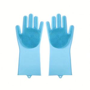 Gants de bain multifonctionnels en silicone pour petits animaux - Gants-brosses isolants thermiquement, résistants à l'usure et anti-rayures, style coupé - Product Image 5