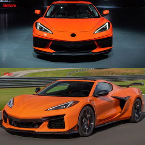 Kits de carrosserie pour <span class=keywords><strong>Chevrolet</strong></span> <span class=keywords><strong>Corvette</strong></span> C8 Z06 2023-2024, pare-chocs avant et arrière, diffuseur, capot en fibre de carbone - Product Image 6