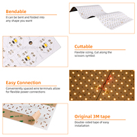 Panneau LED COXO ultra fin, flexible et pliable, 24 V, dimmable, 4000 K, 6000 K, diffuseur de surface, rétroéclairage, panneau de rétroéclairage LED