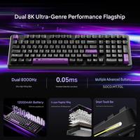 X98 Wireless Wired BT Tri-Mode Dual-8K Mechanical Keyboard (Gaming & Office) for Gaming and Esports