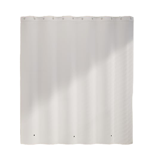 Cortina de Ducha Industrial <span class=keywords><strong>Poposa</strong></span>, 72 x 72, Impermeable, Transparente, de PEVA, No Tóxica, Inodora, con Anillos Metálicos Resistentes a la Oxidación y a las Manchas - Product Image 1
