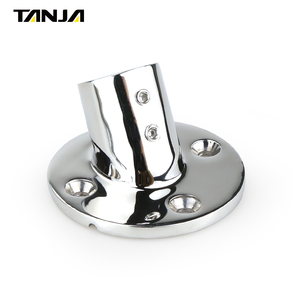 Support de connexion en métal 316 en acier inoxydable personnalisé d'usine pour les pièces de voie d'angle de supports de tuyau de connexion d'angle de matériel de bateau - Product Image 1