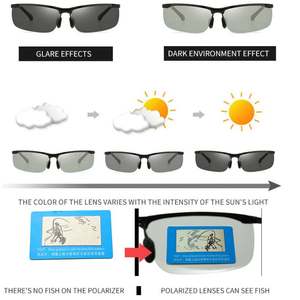 Gafas de Sol Polarizadas Fotocromáticas con Marco de Aleación UV400 para Hombre, Última Moda - Product Image 5