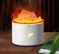 2023 Innovation cadeau volcan imite coloré flamme humidificateur parfum diffuseur d'huile essentielle volcanique fissuré style diffuseur