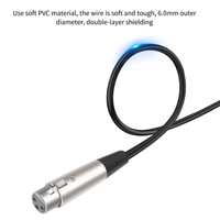 Câble de connexion audio pour console de mixage de microphone, en alliage de zinc, 3P XLR mâle vers femelle