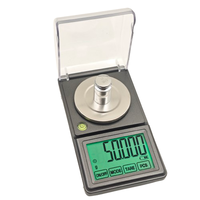 Balance de laboratoire numérique électronique miniature professionnelle de poche pour bijoux, 50 g, 0,001 g, or