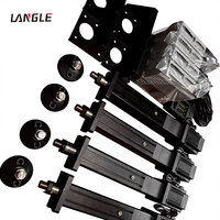 Système de mouvement dynamique de cockpit de course en aluminium à 4 axes, simulateur de course automobile, simulateur de mouvement 4Dof 2dof 6dof, plateforme de mouvement