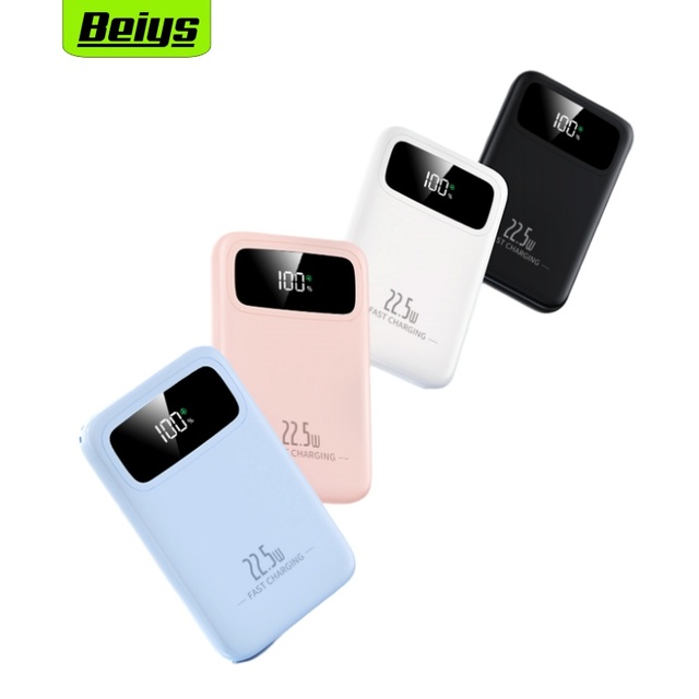 New Style Lightweight Power Bank 10000mah 22.5W Fast Charging With Led Digital Display Dual USB Type-C Outputs Portable Charger
