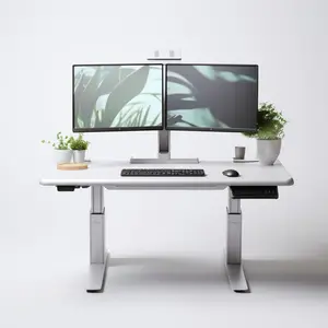 home office furniture dual-motor height adjustable desks for standing sitting electronic electric and or sit to stand desk frame