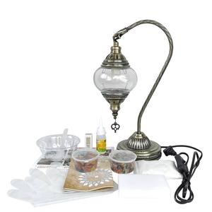 Türkische DIY Eisen Mosaik Tisch lampe mit LED mediterranem Design für Eltern-Kind-Aktivitäten - Product Image 5