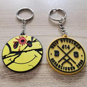 Porte-clés en silicone personnalisé de haute qualité, forme de loup de dessin animé, 2D/3D, en PVC, pour cadeaux promotionnels - Product Image 4