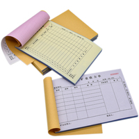 Logo personnalisé copie autocopiant livre de factures en 2 parties papier et carton reçu avec carton achat livre d'impression