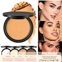 Poudre fixante matifiante et waterproof personnalisée en stock, multi-usages, fini doux, végane, pour le visage, pressée, marque privée