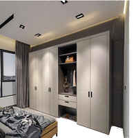 Armoire sur mesure avec portes battantes, armoire de rangement moderne pour chambre à coucher, fabriquée sur mesure