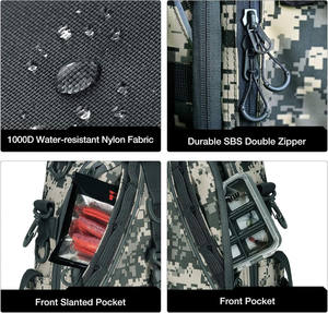 Sac à dos de pêche gratuit avec porte-canne et porte-boissons, sac à pêche pour équipement de pêche, sac à bandoulière de pêche de qualité supérieure - Product Image 6