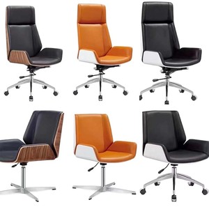 Hot Selling Conference <b>Chair</b> Executive Office <b>Chair</b> Leather Guest Manager Office <b>Chair</b> With High <b>Back</b> <b>Support</b> - Product Image 2