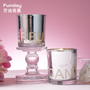 Funday Scented Candle Cylinder Colorful Gradient Led Light Modern Style Valentine'S Day Gift - Product Image 2