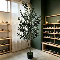 Hochwertige Innendekoration Dekorativer Künstlicher Olivenbaum Gefälschte Bonsai-Pflanzen Wohnaccessoires Hochzeits- und Partydekoration