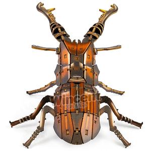 Jeu de puzzle en bois 3D à découper au laser, scarabée du bois, jouets de puzzle en bois pour enfants - Product Image 2