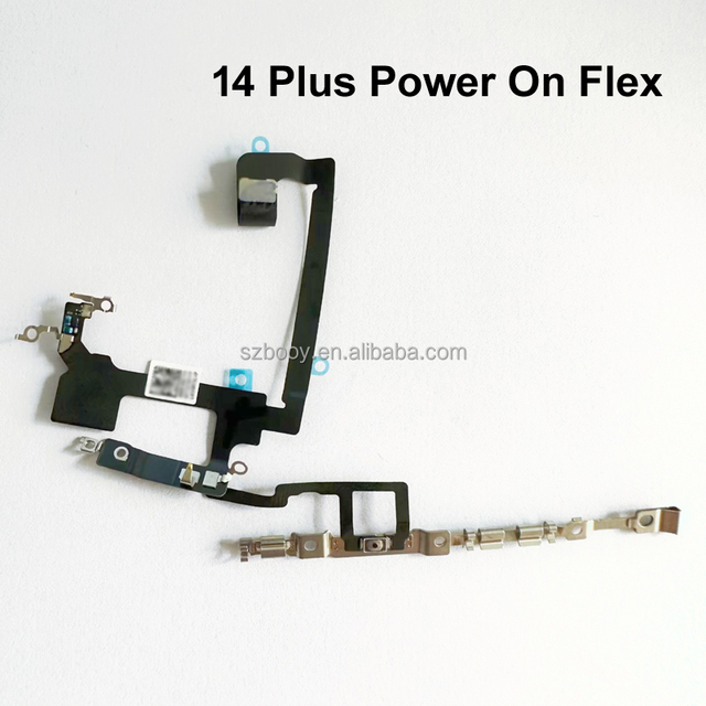 Repair Phone Part for iPhone 14 14 Plus Power on Off  Flex Cable with Metal Switch Button Key Parts 14 14 Plus