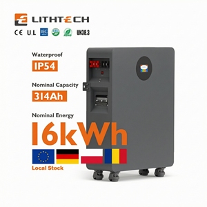 ราคาขายส่ง LITHTECH 51.2v 314Ah 16.08kwh ระบบกักเก็บพลังงานแสงอาทิตย์ LiFePO4 แบตเตอรี่โซลาร์พร้อมหน้าจอแสดงผลในตัวพร้อมระบบ BMS - Product Image 2