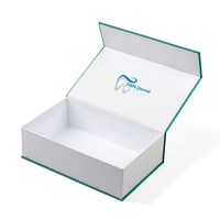 Boîtes d'emballage magnétiques personnalisées en forme de livre pour aligneurs dentaires de laboratoire