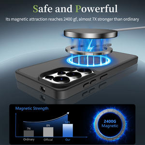 2 1 Matte Skin Feel Ins Style TPU PC Magnetic Anti Fall Shockproof Protective <b>Phone</b> Case Cover for for S26 PRO Ultra Edge - Product Image 3
