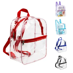 Hot Pvc Transparant Doorzichtig Waterdichte Schooltassen Meisjes Student Schooltas Schooltas Kinderen Schooltas Voor Tieners