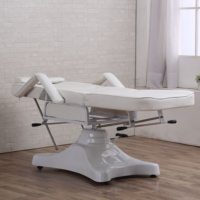 Silla Multifuncional de Piel Sintética HEYI para Salón de Belleza, Cama de Masaje Eléctrica Ajustable con 3 Motores, Mesa de Masaje