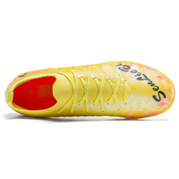 Chaussures de football unisexes à col chaussette en tricot, tige synthétique, crampons en caoutchouc TF, vente en gros, usine OEM