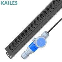 Unité de distribution d'alimentation (PDU) intelligente surveillée KAILES (KLS) 18 prises 200-240 VCA Prises universelles brésiliennes Industrielles 32A CA