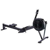Máquina de remo de aire, equipo de Fitness para gimnasio, máquina de fila de resistencia al aire, máquina de remo de Fitness de uso comercial de aluminio plegable