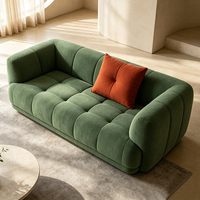 Canapé-lit modulaire moderne YUANCHANG, sectionnel, en velours, avec pieds en acier inoxydable, éponge haute densité, ensemble pour salon