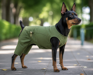 Tuta Senza Maniche per <span class=keywords><strong>Cani</strong></span>, Pantaloni in Tessuto Resistente per Esterni, Salopette per <span class=keywords><strong>Mini</strong></span> Pinscher e <span class=keywords><strong>Cani</strong></span> <span class=keywords><strong>di</strong></span> Piccola Taglia - Product Image 1