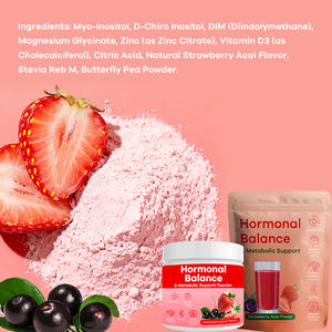 Complément alimentaire OEM PMS Relief PCOS pour soutenir le système immunitaire, saveur fraise et acaï, poudre pour l'équilibre hormonal - Product Image 6