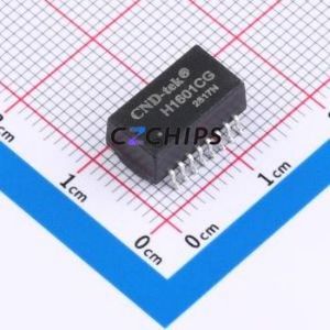 Transformador LAN H1601CG T SMD-16P, Inductor de 12.7x7mm (Relación de Transformación: 1:1) (Velocidad: 100M Inductancia: 350uH) - Product Image 1