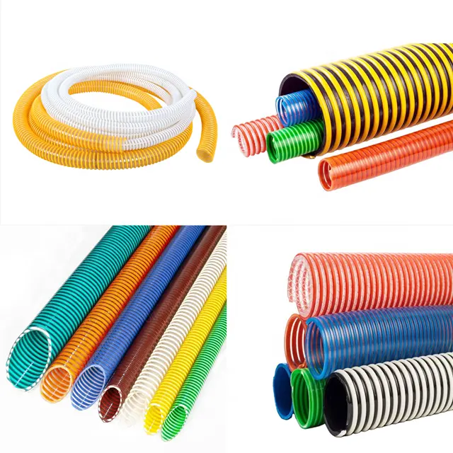 PVC xoắn ốc gia cố ống làm cho máy PVC hồ bơi nước hút ống dây chuyền sản xuất