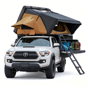 Tente de toit pliable en polycoton imperméable pour l'extérieur, toutes saisons, pour voiture/camion 4x4 tout-terrain, tente de <span class=keywords><strong>camping</strong></span> - Product Image 3