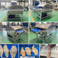 Machine à découper automatique industrielle pour poitrine de poulet, bœuf, porc, saumon, poisson, trancheuse horizontale pour poisson frais congelé, machine à découper la viande