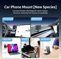 Support de téléphone portable adhésif double face ultra-fin multifonction pliable pour voiture, vente en gros d'usine, gadgets automobiles