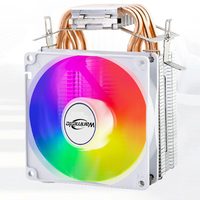 Nouveau dissipateur thermique 90 mm 4 caloducs 1200 CPU Cooler Budget avec ventilateur PWM à faible bruit et haut débit d'air, dissipateur thermique CPU à roulement fluide