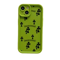 Coeur de corbeau de luxe européen américain pour iPhone 15 étui pour Apple 13-14 Pro coque en TPU souple à couverture complète antichoc Style Step INS