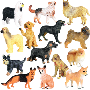 Yxs modelo animal de simulación para niños pastor alemán Pomerania Shiba Inu mascota perro coche decoración juguete - Product Image 1