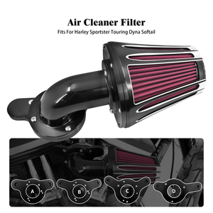 Filtre à air CNC pour moto Harley Sportster XL 1200 883 Touring Road King Street Glide Softail Breakout Dyna Fat Boy - Product Image 1