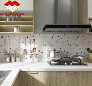 Design graphique carré moderne pour les <span class=keywords><strong>carreaux</strong></span> <span class=keywords><strong>de</strong></span> sol en terrazzo <span class=keywords><strong>de</strong></span> <span class=keywords><strong>ciment</strong></span>, coût au Kenya avec terrazzo noir et blanc - Product Image 5